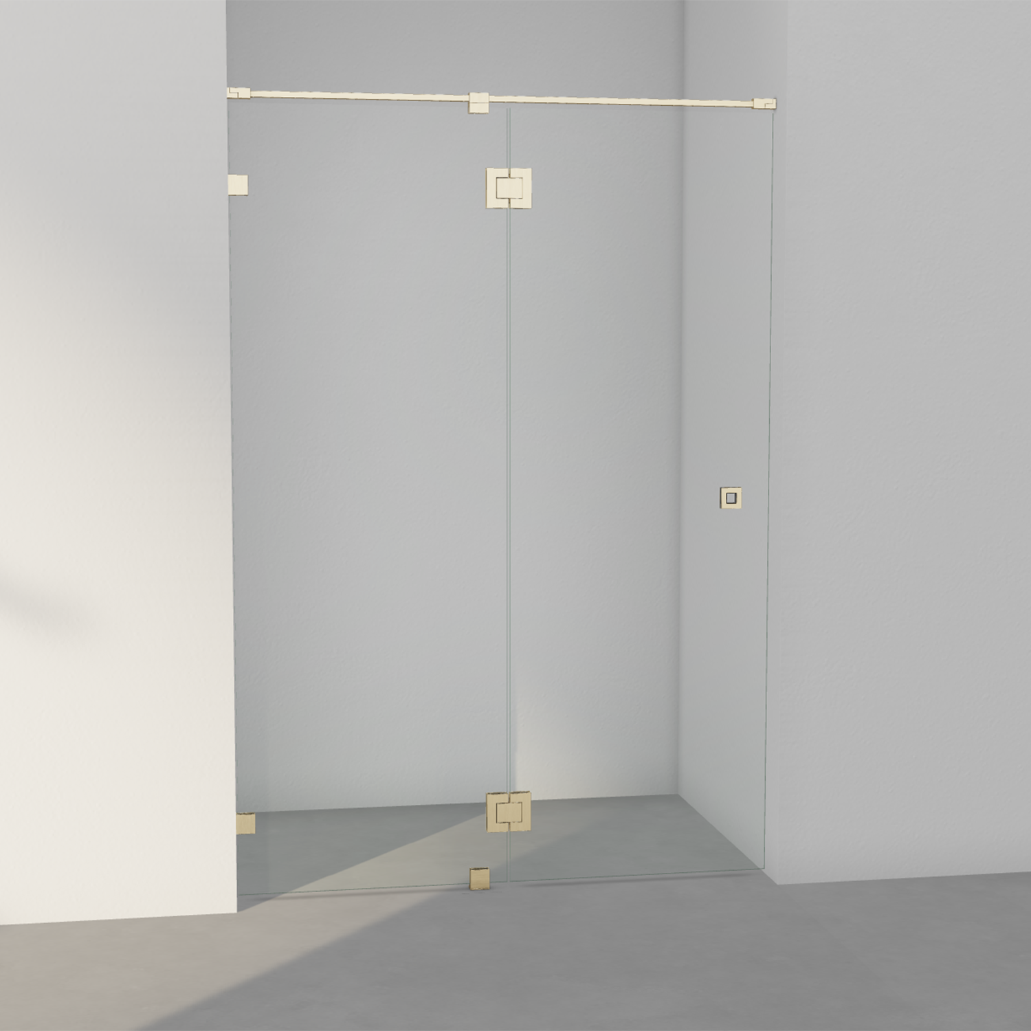 INR Arc 5 Original Fastvegg/Dør - Børstet Messing