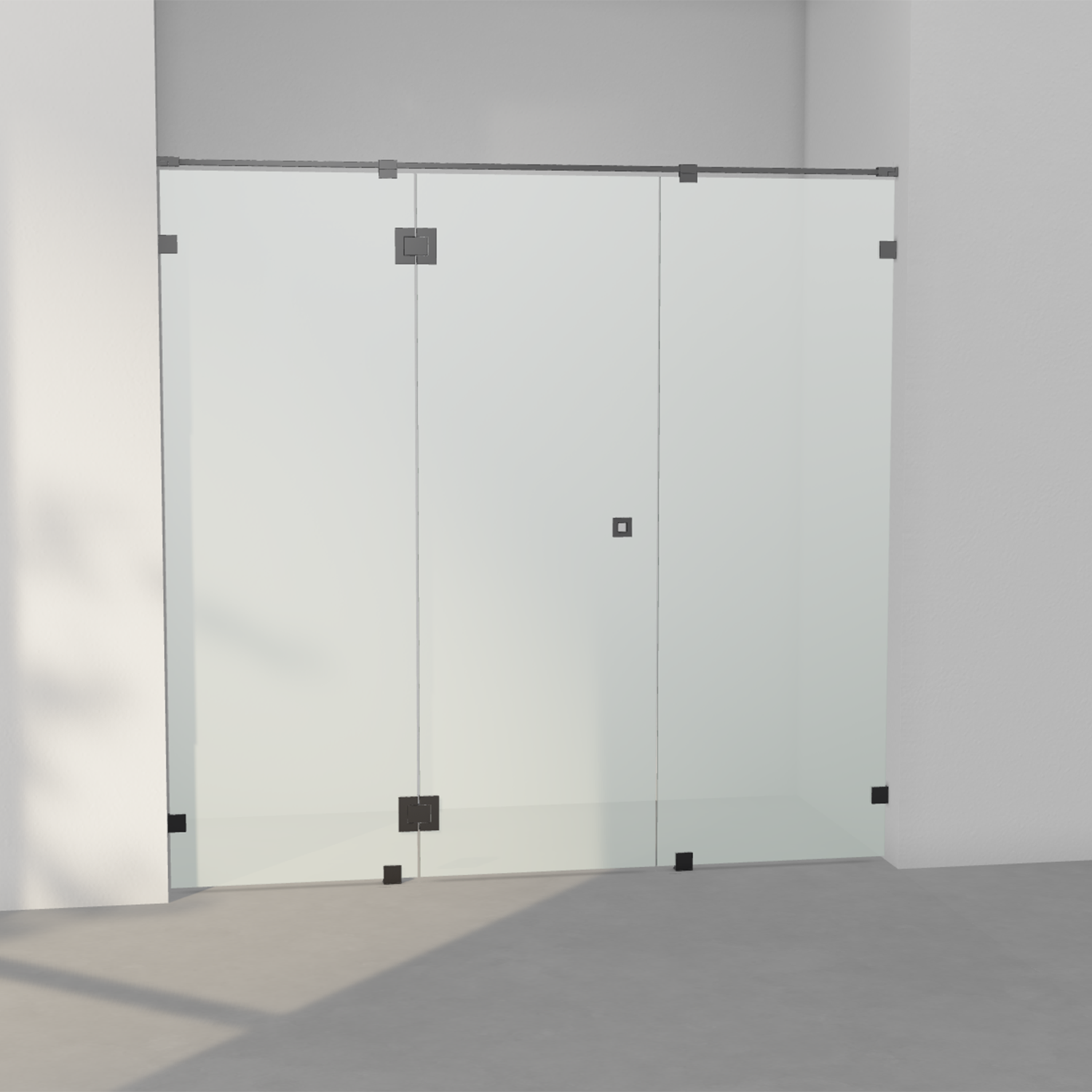 INR Arc 7 Original Fastvegger/Dør - Børstet Krom - Bilde 3