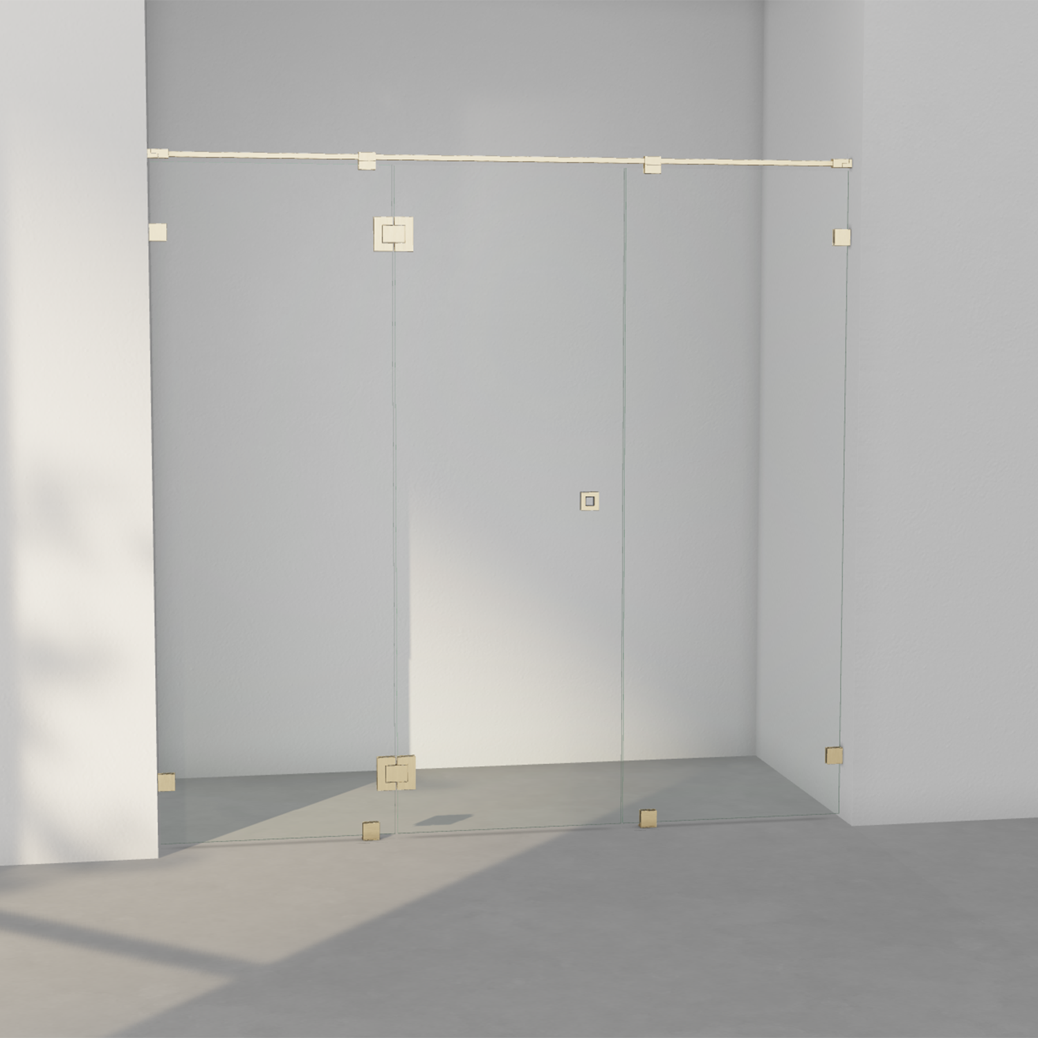 INR Arc 7 Original Fastvegger/Dør - Børstet Messing