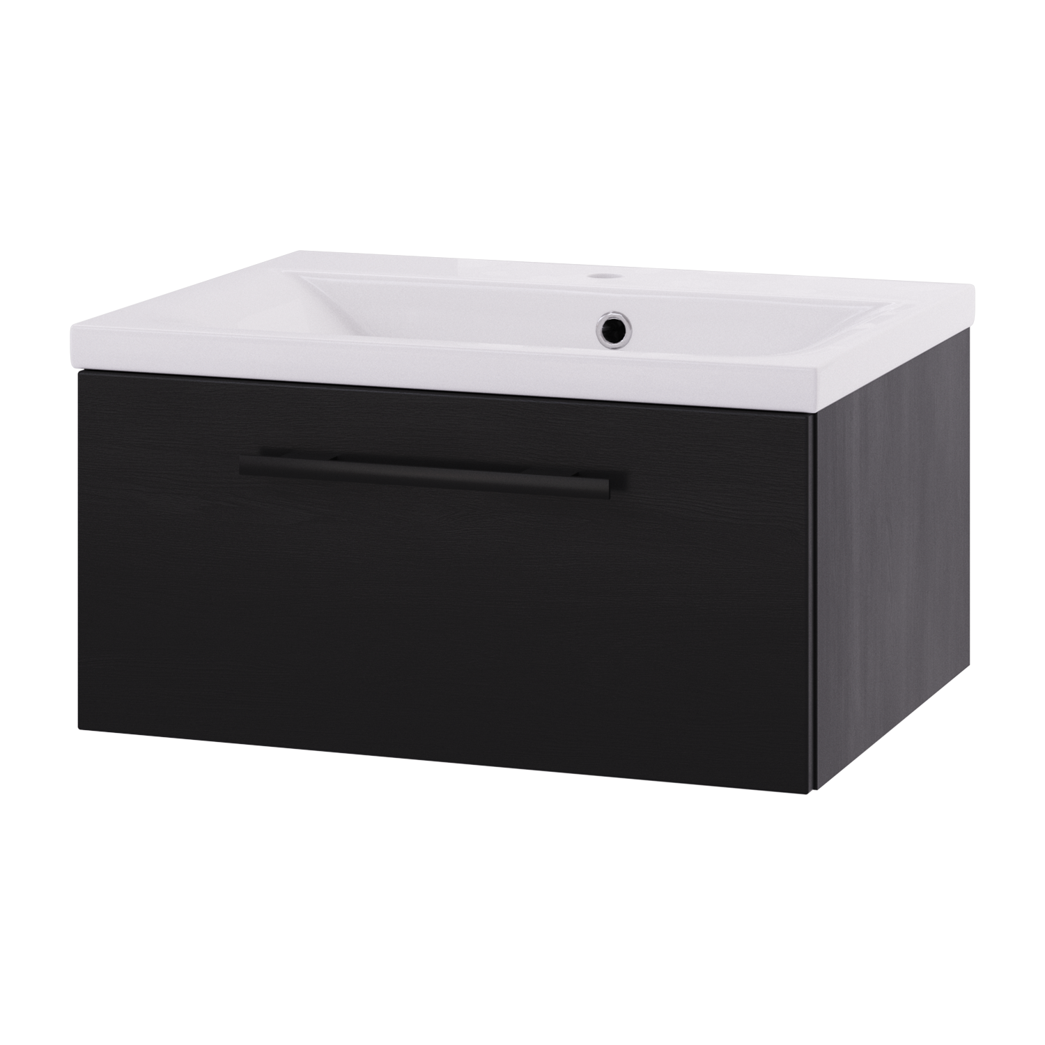 LinnBad Ingrid Servantskap 1 skuff - Sort Eik - Bilde 3