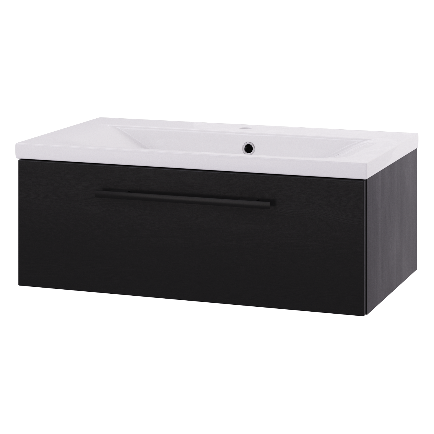 LinnBad Ingrid Servantskap 1 skuff - Sort Eik - Bilde 4