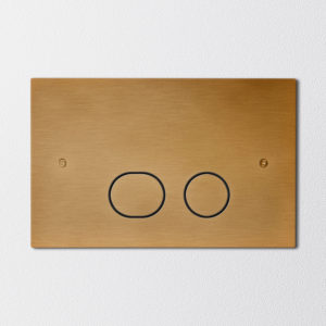 INR Steel Style Betjeningsplate - Brushed Brass