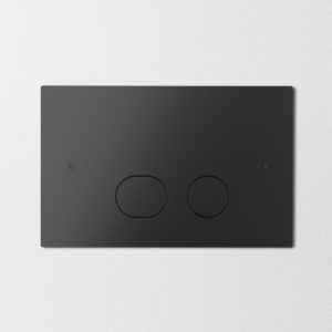 INR Steel Style Betjeningsplate - Matte Black