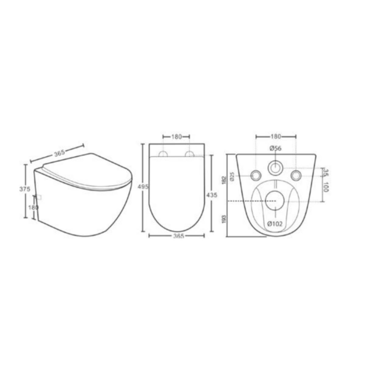 a-collection Omea Veggskål - Hvit - Bilde 3