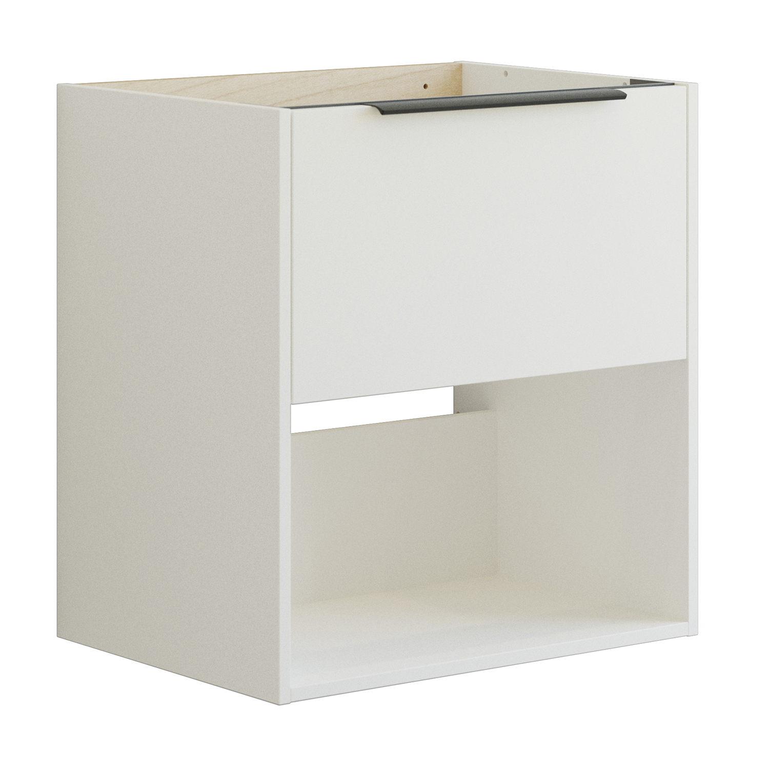 Dansani Mido+ Classic Servantskap m/Åpen Hylle - Hvit