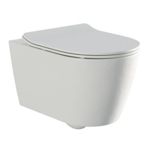 Dansani Creasani Toalett inkl. Sete - Hvit Matt