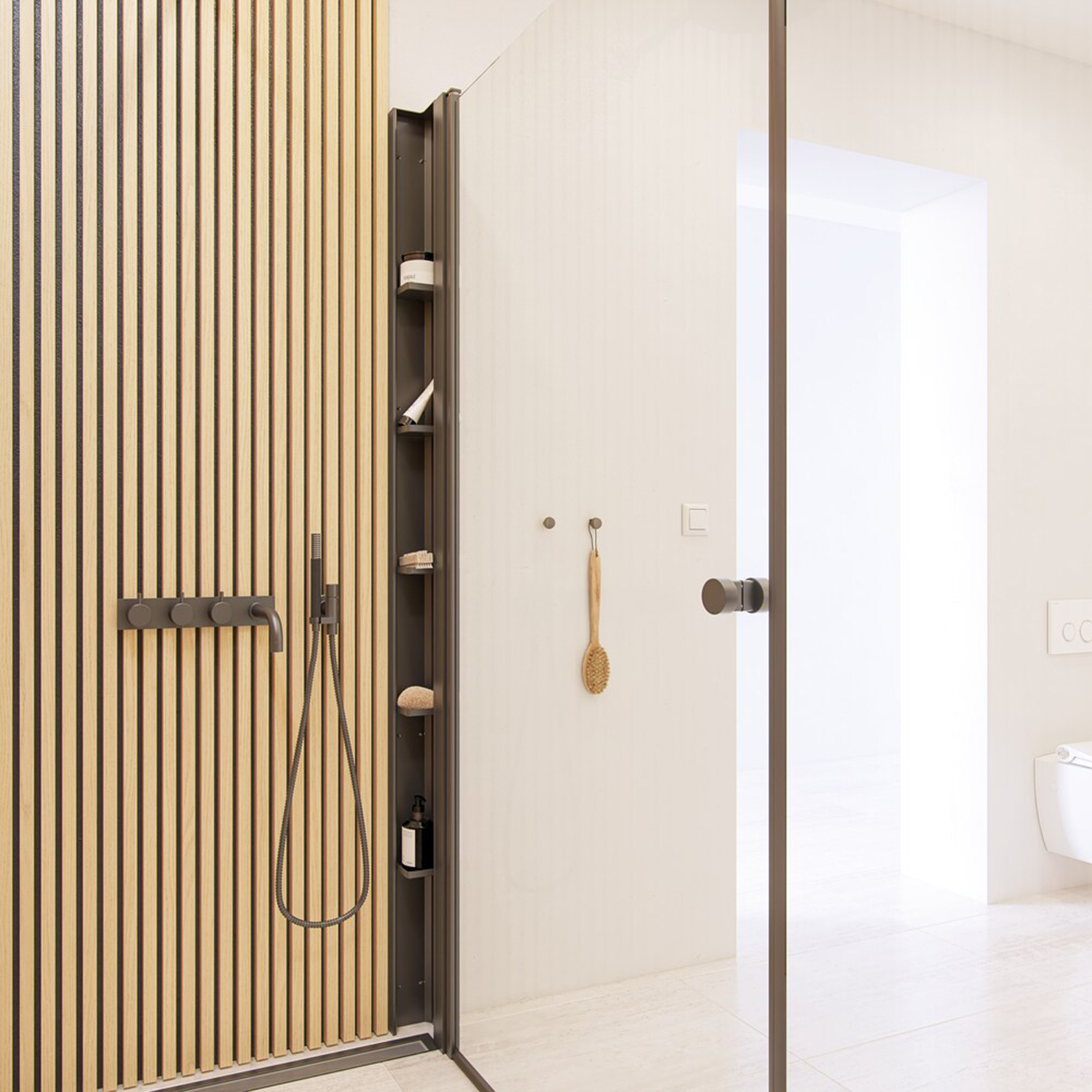 Dansani Tower Dusjhylle for modell A, B og E - Sort