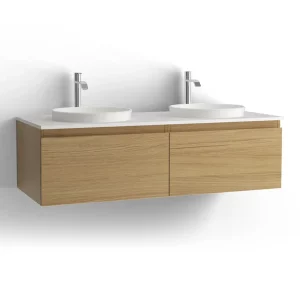 Vedum Flow Servantskap 1200 dbl 2s - Hvit Eik