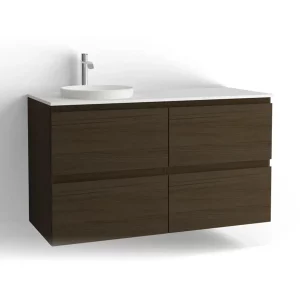 Vedum Flow Servantskap 1200 V/H 4s - Brun Eik