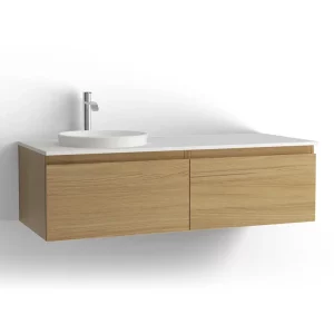 Vedum Flow Servantskap 1200 V/H 2s - Hvit Eik