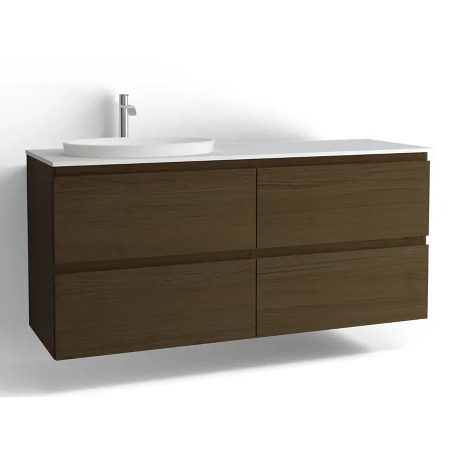 Vedum Flow Servantskap 1500 V/H 4s - Brun Eik