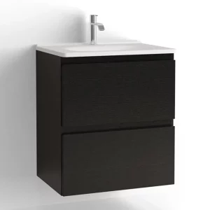 Vedum Flow Servantskap 600 D413 2 skuffer - Sort Ask