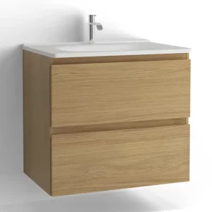 Vedum Flow Servantskap 750 2s - Hvit Eik