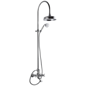 Tapwell XCOL022 Classic Takdusj for badekar - Krom