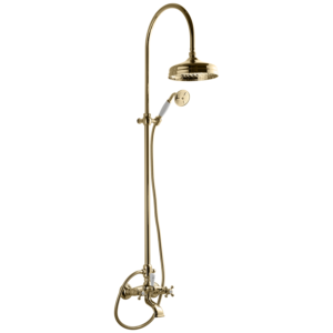 Tapwell XCOL022 Classic Takdusj for badekar - Oksiderende Messing