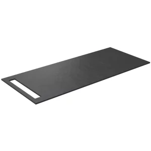 Korsbakken Benkeplate HPL m/Håndkleholder – Sort