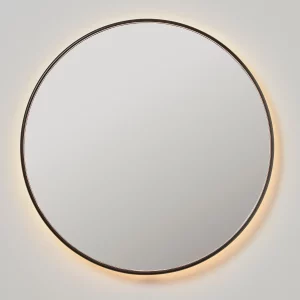 Korsbakken Bloom Speil rundt med sort ramme