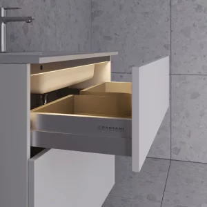 Dansani Inzo LED lys i 2 skuffer + stikkontakt i nederste skuff