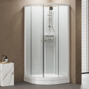 1904 Otra Dusjkabinett 90x90 - Klart/Hvitt glass