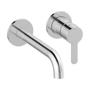 Silhouet Servantkran for innbygging m/Rosett 180 - Krom