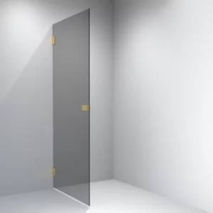 VikingBad Emil Dusjdør Rett - Gull/Sotet