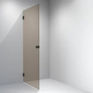 VikingBad Emil Dusjdør Rett - Sort/Bronse