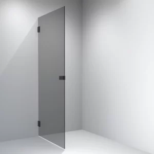 VikingBad Emil Dusjdør Rett - Sort/Sotet