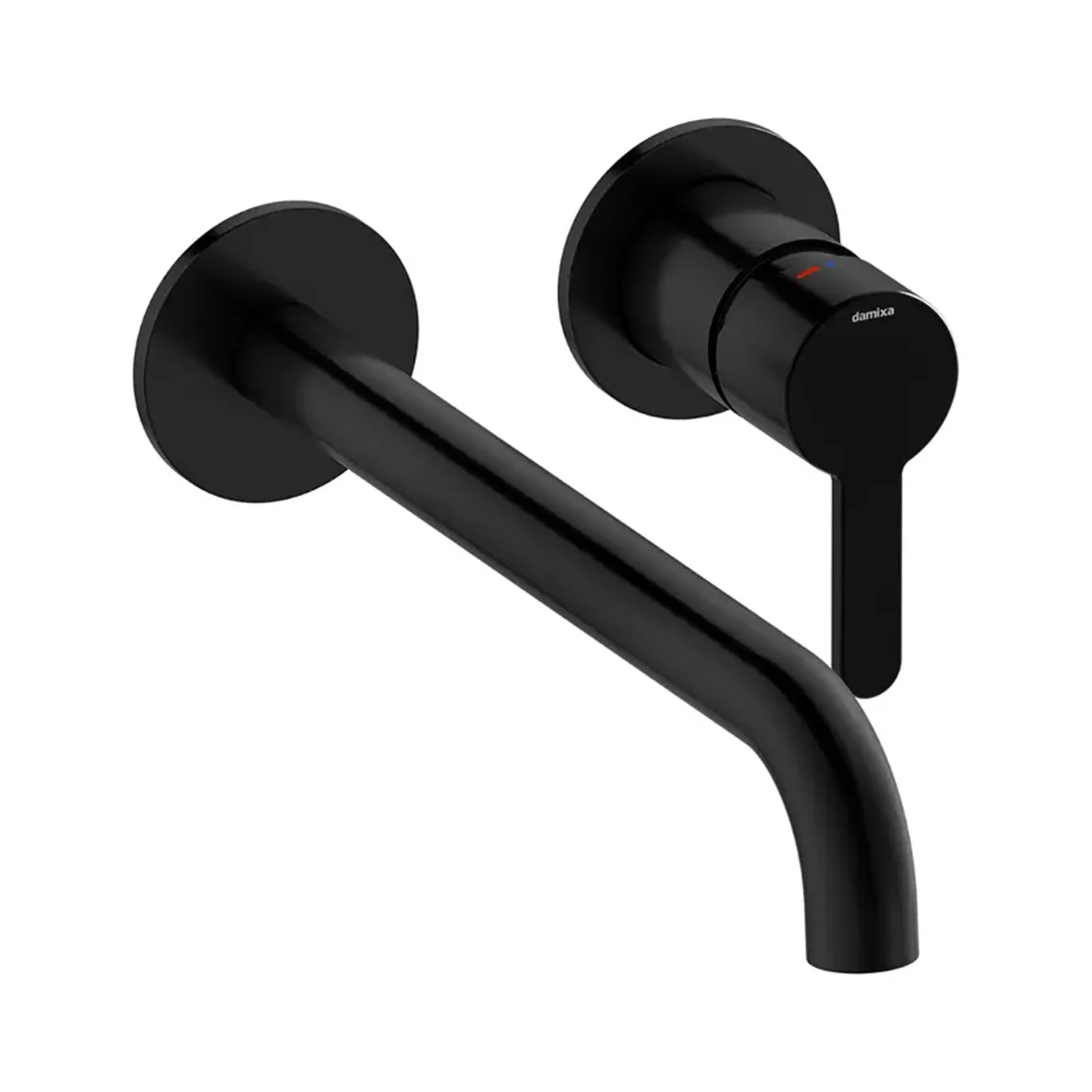 Silhouet Servantkran for innbygging m/Rosett 250 - Sort Matt