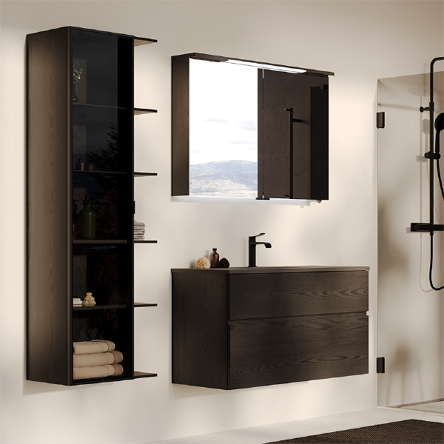 Svedbergs Skuru Speilskap - Brun Ask - Bilde 2