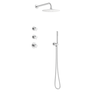 Silhouet XS1 Takdusj for innbygging - Krom