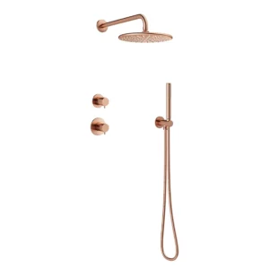 Silhouet DS1 Takdusj for innbygging - Børstet Kobber