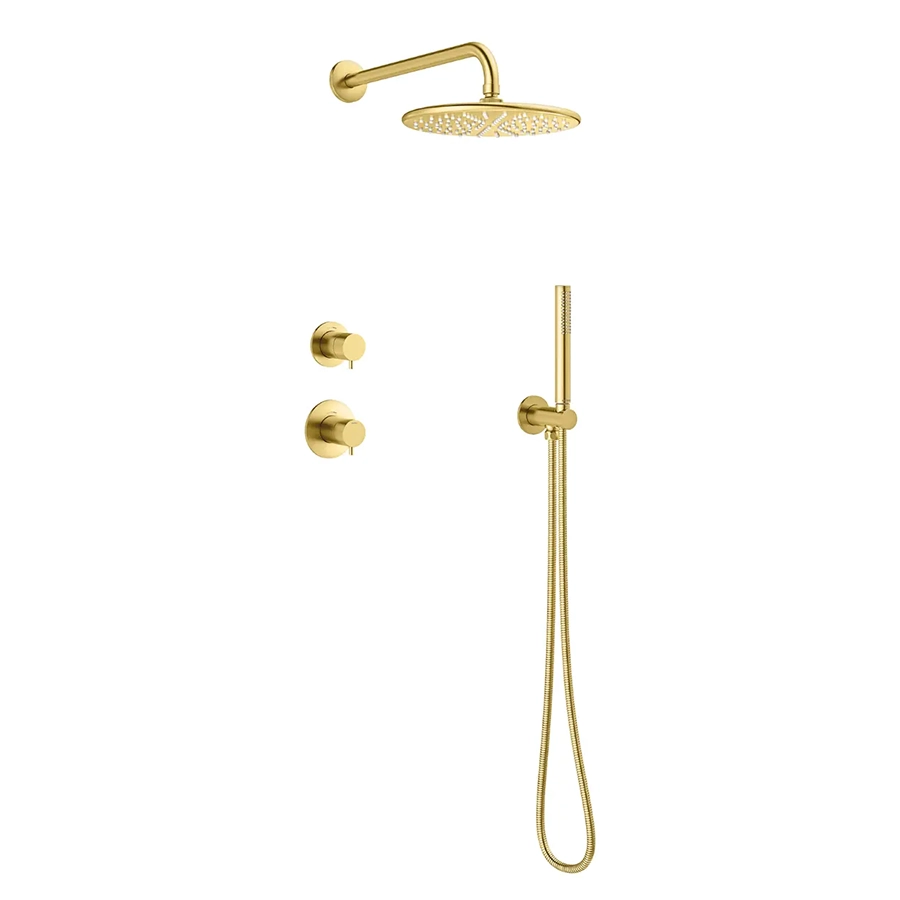 Silhouet DS1 Takdusj for innbygging - Børstet Messing