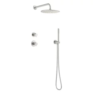 Silhouet DS1 Takdusj for innbygging - Børstet Stål