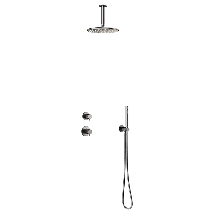 Silhouet DS2 Takdusj for innbygging - Børstet Grafitt