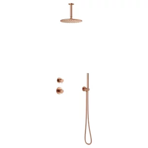 Silhouet DS2 Takdusj for innbygging - Børstet Kobber