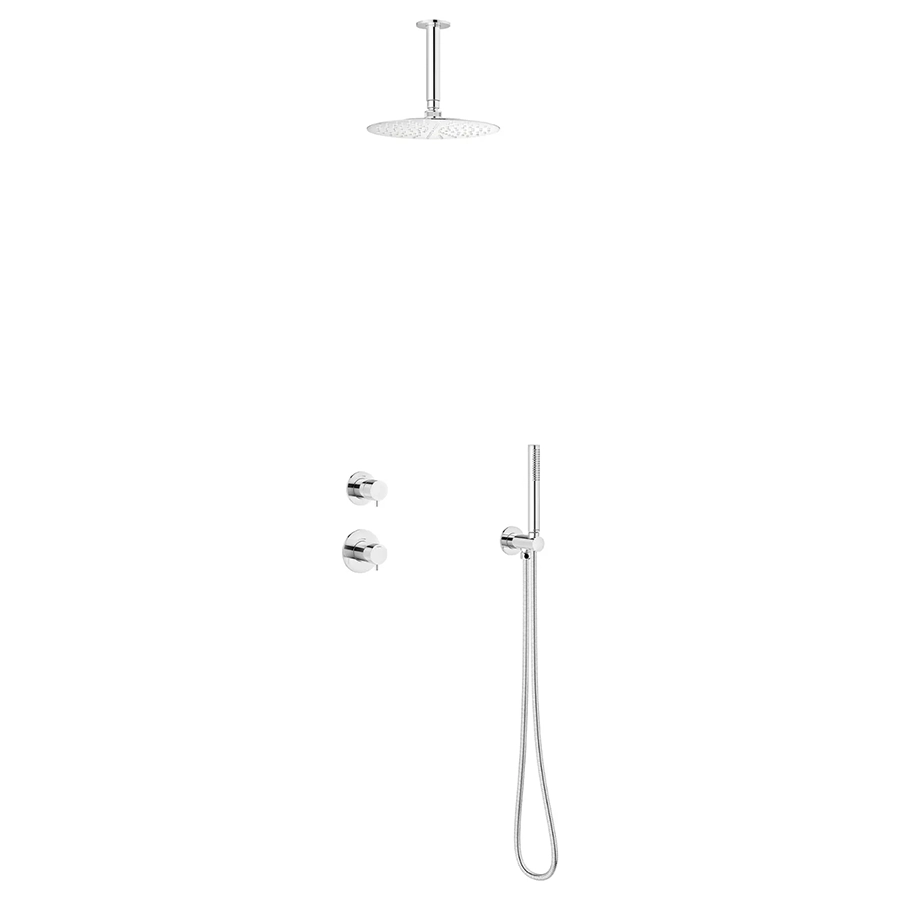 Silhouet DS2 Takdusj for innbygging - Krom