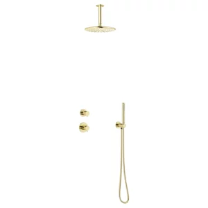 Silhouet DS2 Takdusj for innbygging - Messing