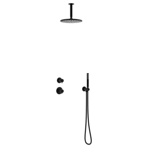 Silhouet DS2 Takdusj for innbygging - Sort Matt