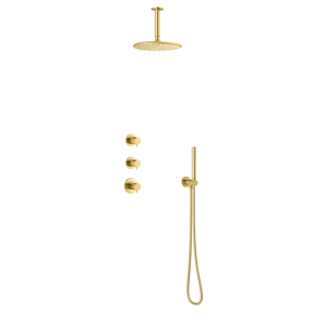 Silhouet XS2 Takdusj for innbygging - Børstet Messing