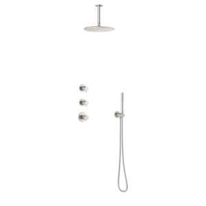 Silhouet XS2 Takdusj for innbygging - Børstet Stål