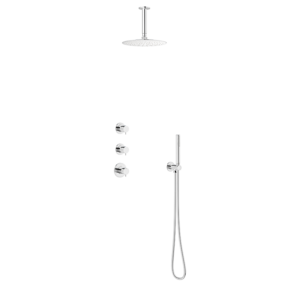 Silhouet XS2 Takdusj for innbygging - Krom