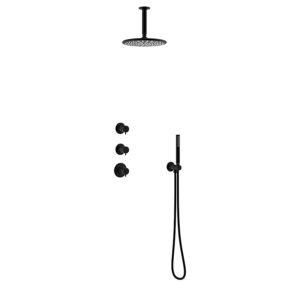 Silhouet XS2 Takdusj for innbygging - Sort Matt