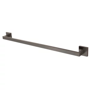 VikingBad Luna Rett Håndklestang - Børstet Grå