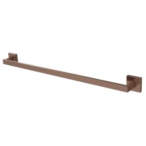 VikingBad Luna Rett Håndklestang - Børstet Roségull