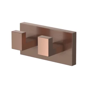 VikingBad Luna Rett Knagg 2 kroker - Børstet Roségull