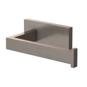 VikingBad Luna Rett Toalettrullholder - Børstet Grå