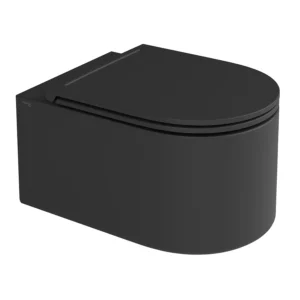 Olympia Monolith Vegghengt Toalett m/Sete - Sort Matt