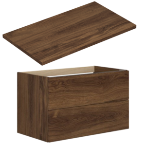 Dansani Inzo Urban Servantskap D35 80 cm - Brun Eik