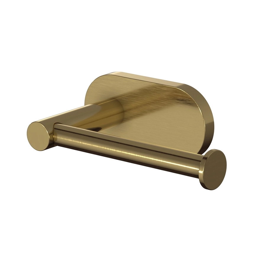 VikingBad Luna Rund Toalettrullholder - Børstet Messing