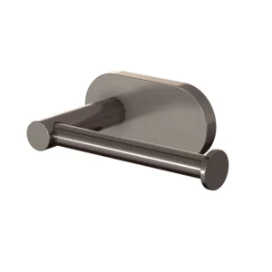 VikingBad Luna Rund Toalettrullholder - Børstet Grå